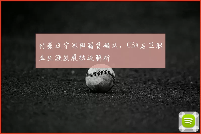付豪辽宁沈阳籍贯确认，CBA后卫职业生涯发展轨迹解析