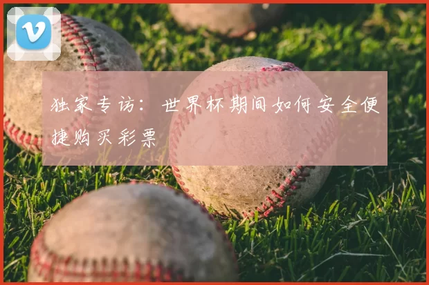 独家专访:世界杯期间如何安全便捷购买彩票
